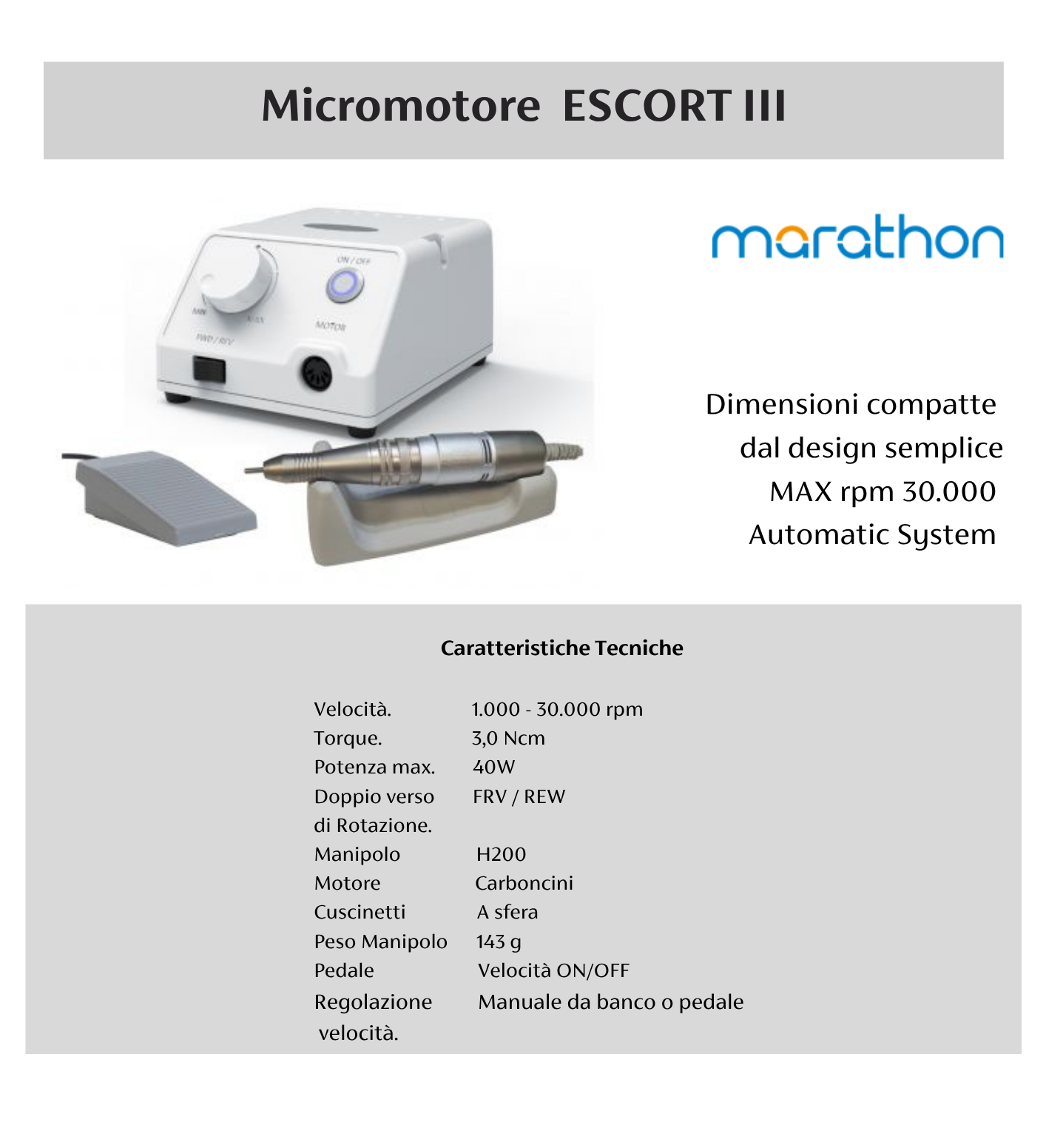 Micromotore Marathon Escort III