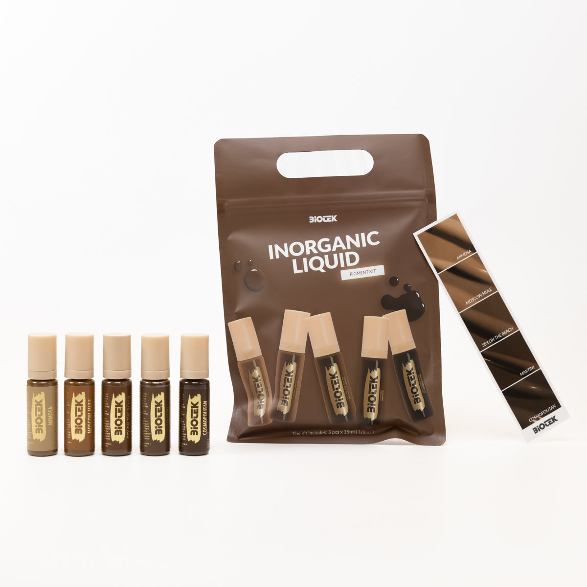 Inorganic Liquid Brow Kit - Nuovi Colori da trucco permanente sopracciglia Biotek per sfumature perfette